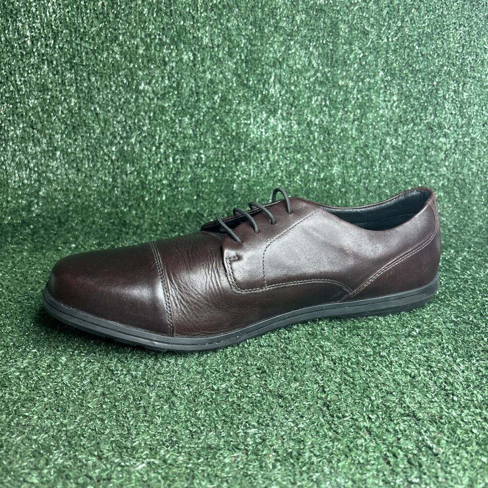 Birchbury Brenston Burgundy Leather Minimalist Oxford Dress Shoe Mens Size 12 - Picture 7 of 12